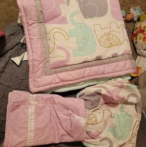 The peanut shell elephant nursery bedding